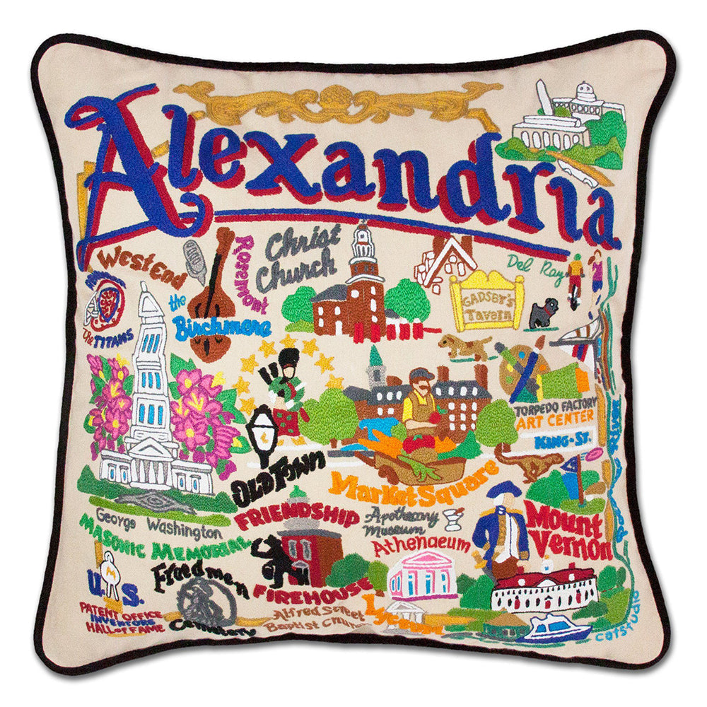 Alexandria Hand-Embroidered Pillow Quirks!