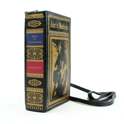 Alice In Wonderland Book Handbag - BLACK