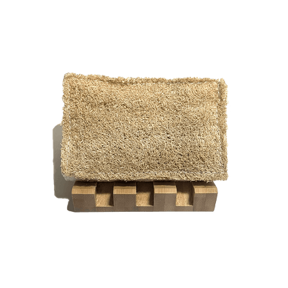 Angled Bamboo Soap Dish