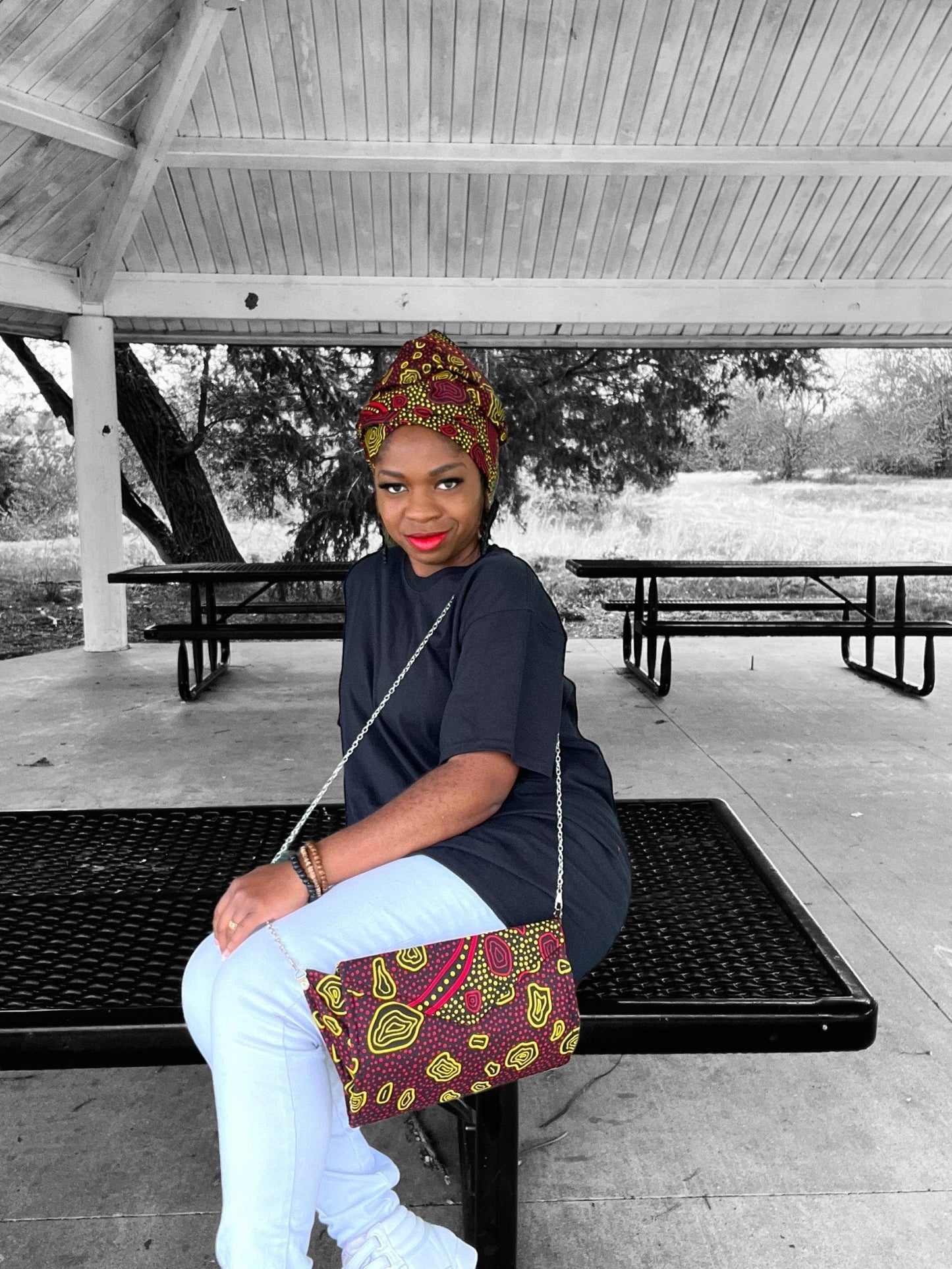 Ankara Purse and Head Wrap - Creative Freedom Collective
