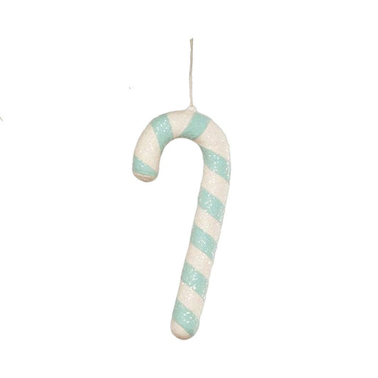 Aqua Candy Cane Ornament by Bethany Lowe Designs Quirks!