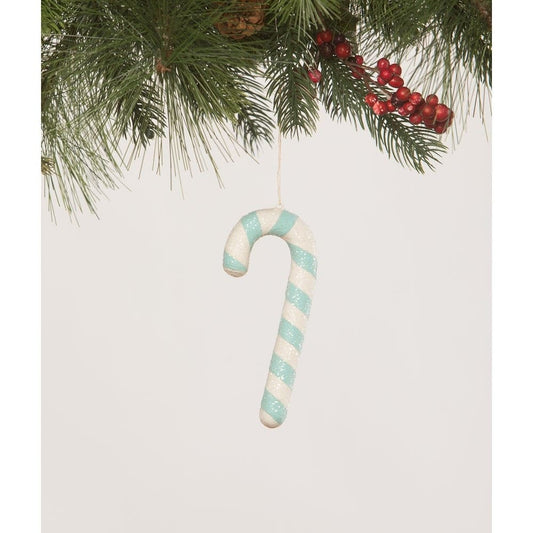 Aqua Candy Cane Ornament by Bethany Lowe Designs Quirks!