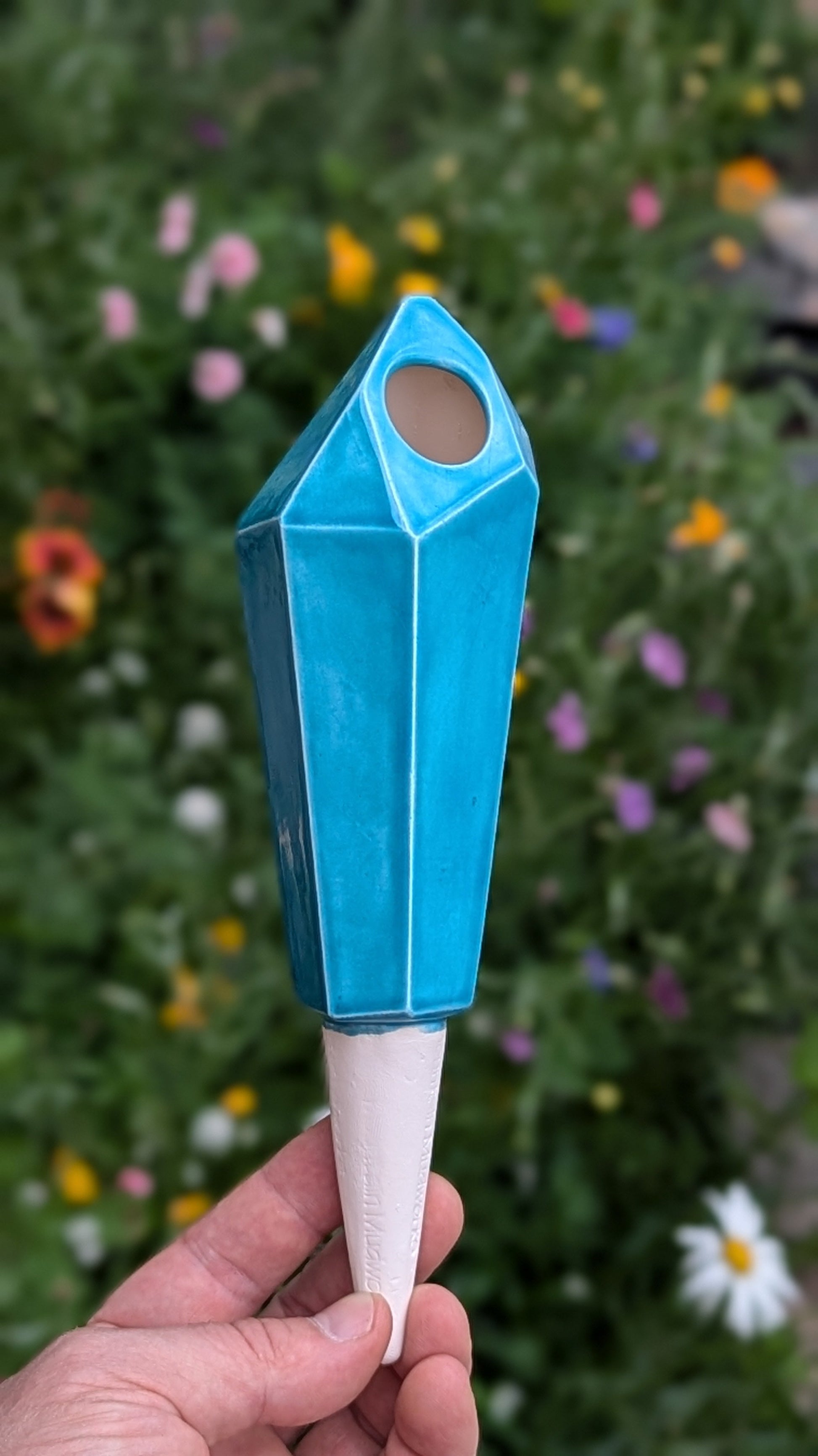 Tall Crystal Plant Watering Spike Mountain Mudworks