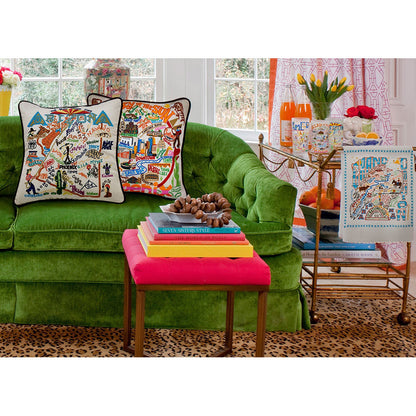 Arizona Hand-Embroidered Pillow Quirks!