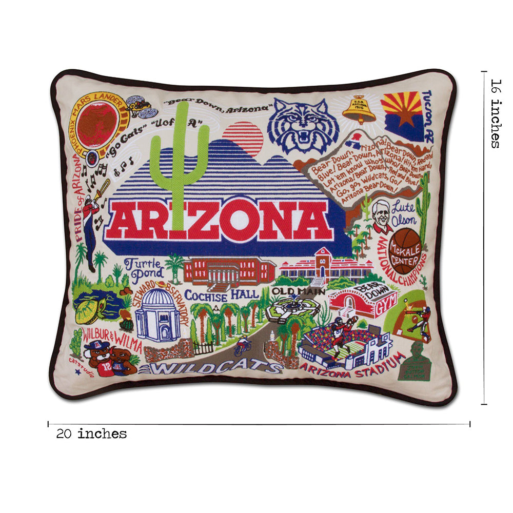 Arizona, University of Collegiate Hand-Embroidered Pillow Quirks!