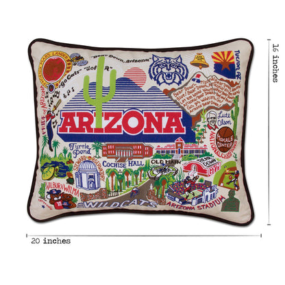 Arizona, University of Collegiate Hand-Embroidered Pillow Quirks!