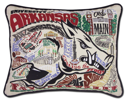 Arkansas, University of Collegiate Hand-Embroidered Pillow Quirks!