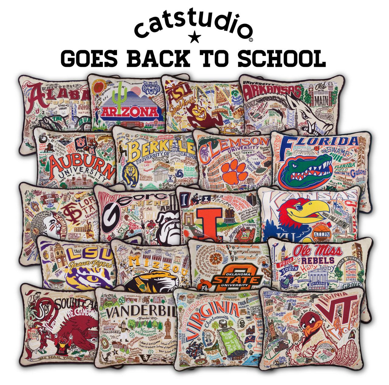 Arkansas, University of Collegiate Hand-Embroidered Pillow Quirks!