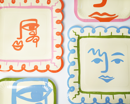 Art Party Dinner Plates (x 12) POP party supplies