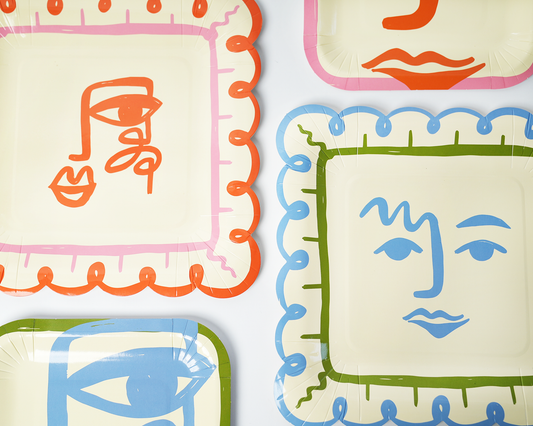 Art Party Dinner Plates (x 12) POP party supplies