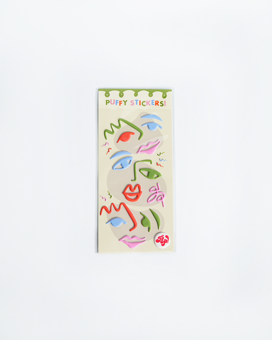 Art Party Puffy Stickers POP party supplies