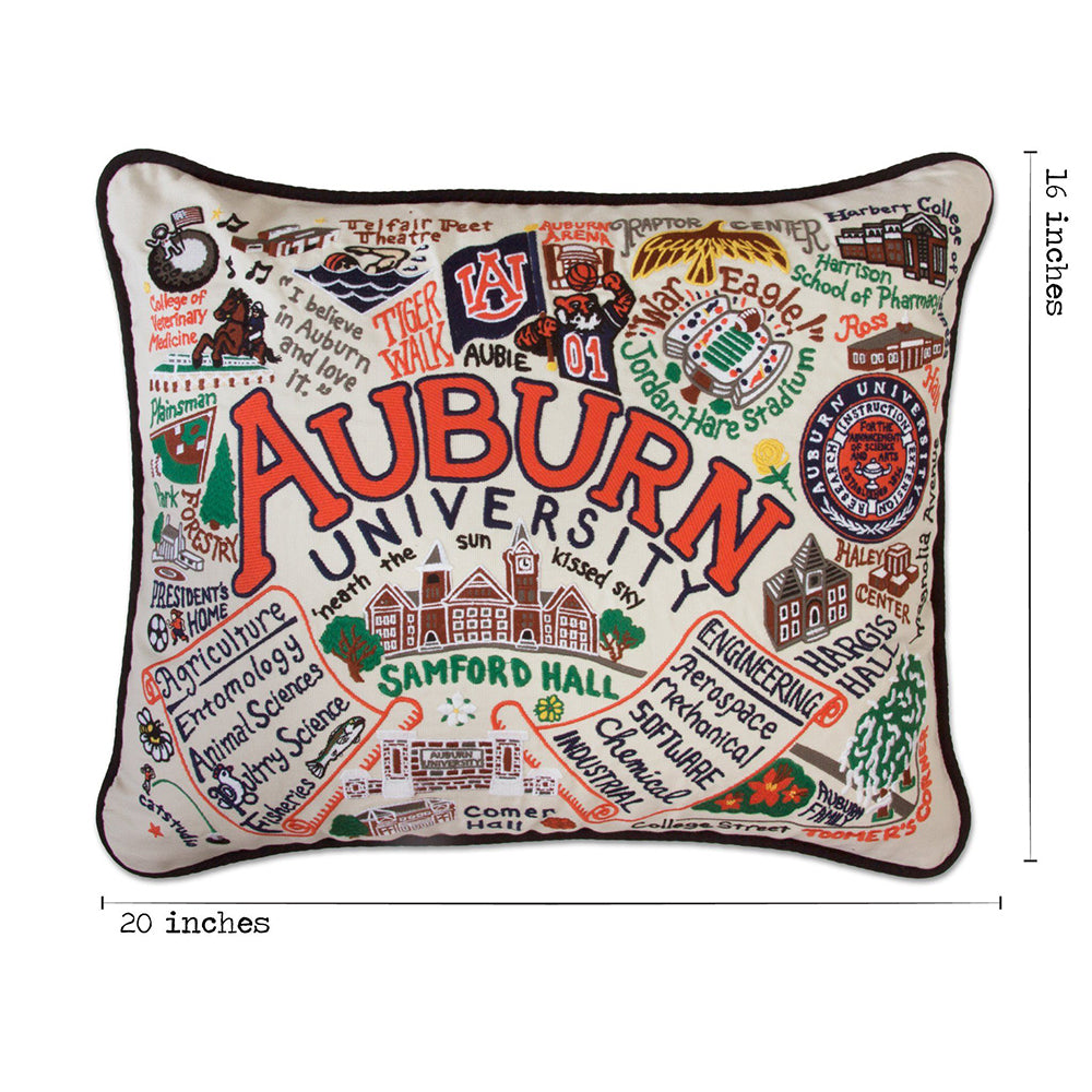 Auburn University Collegiate Hand-Embroidered Pillow Quirks!
