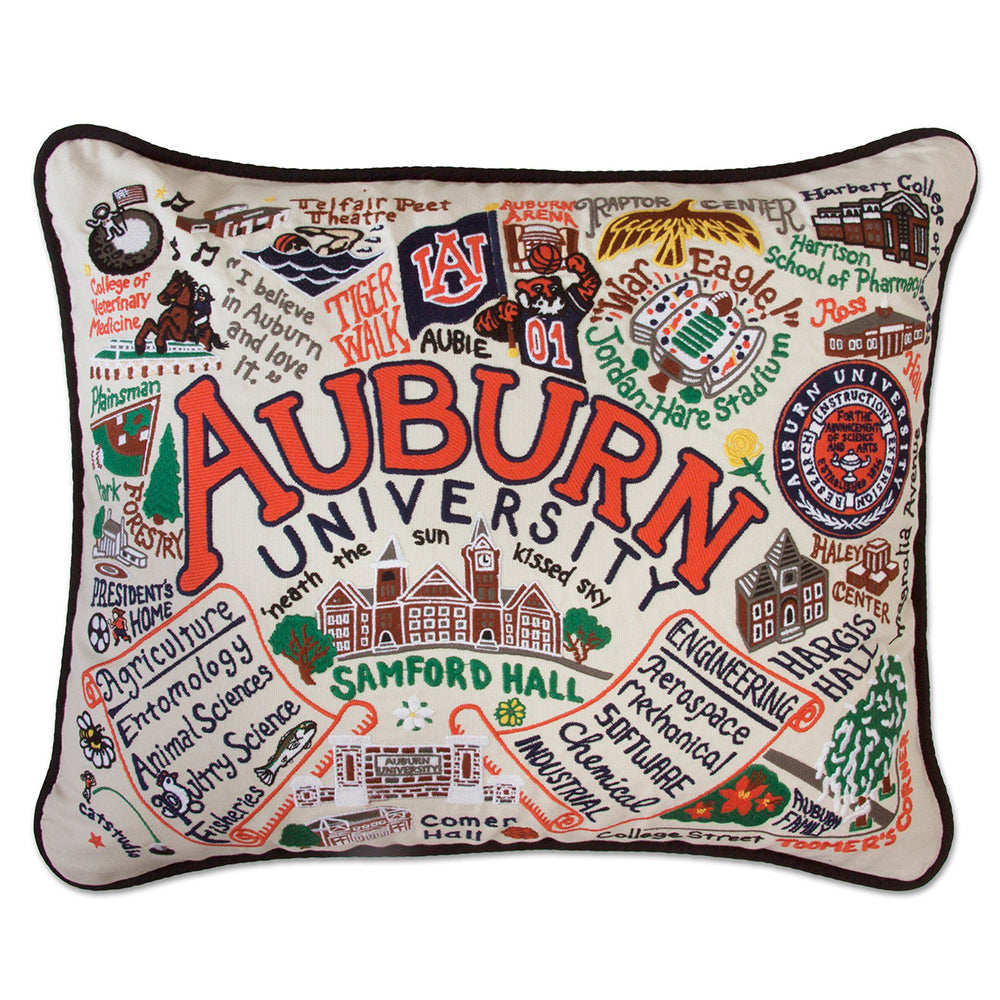 Auburn University Collegiate Hand-Embroidered Pillow Quirks!