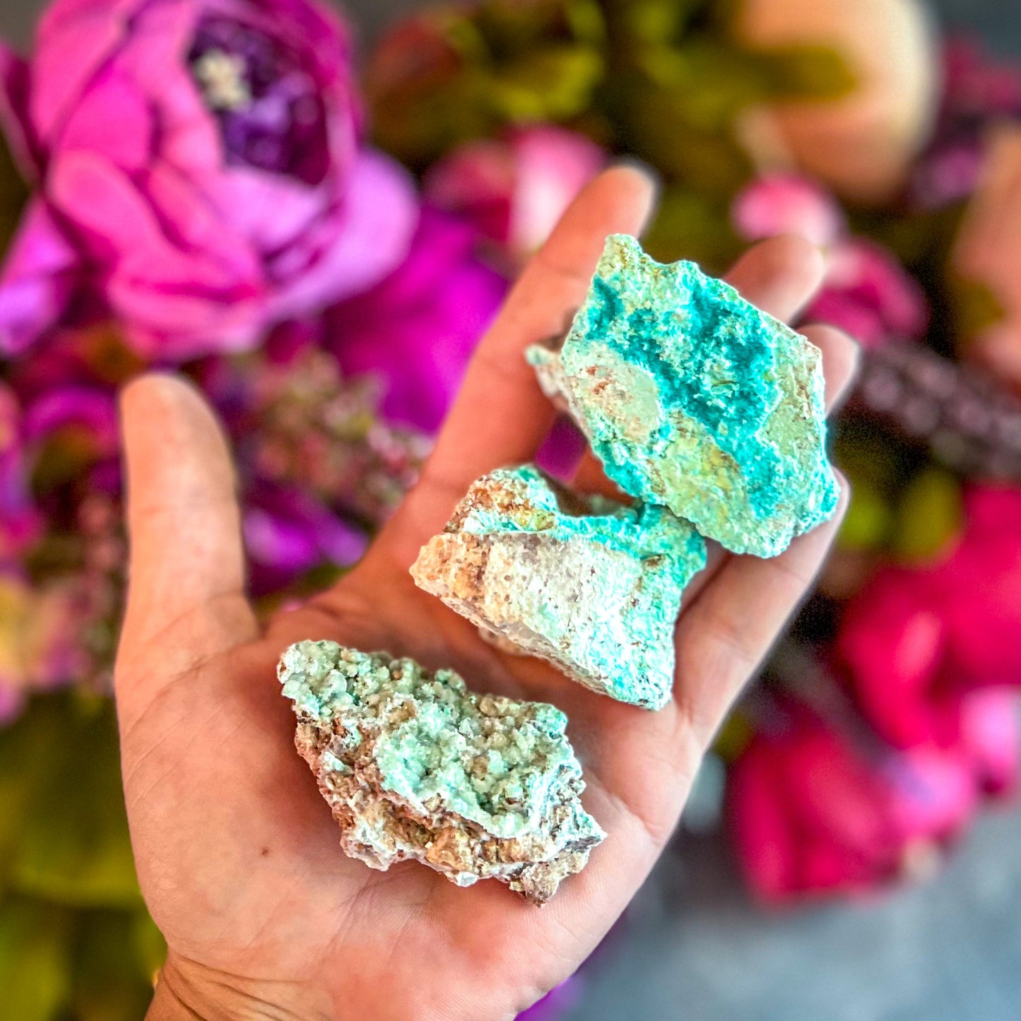 Raw Aurichalcite with Hemimorphite Specimens, USA Minerals