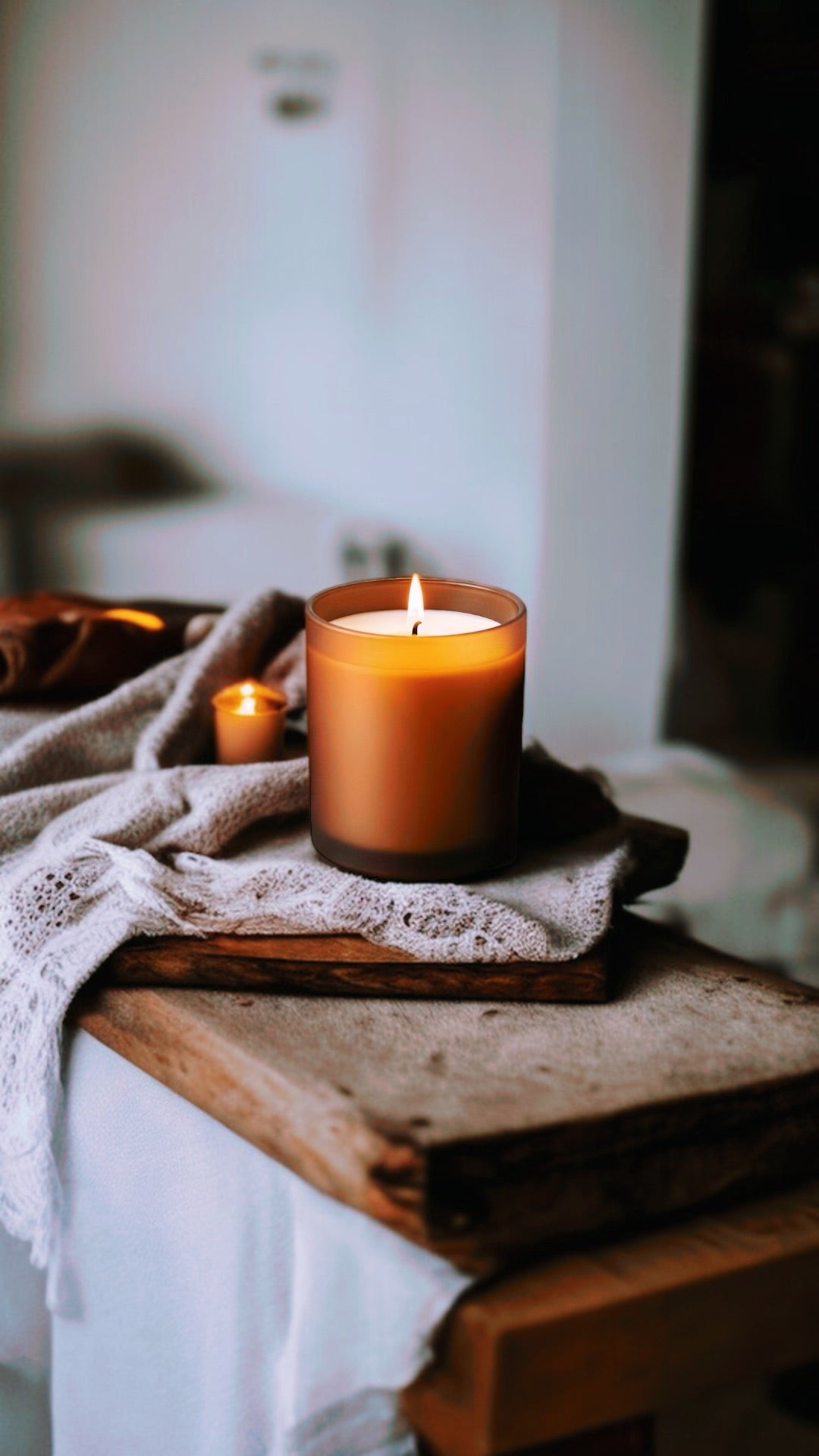 Karma Candle – Intention Candle with Hidden Crystals, 8 oz -- Super Long Lasing