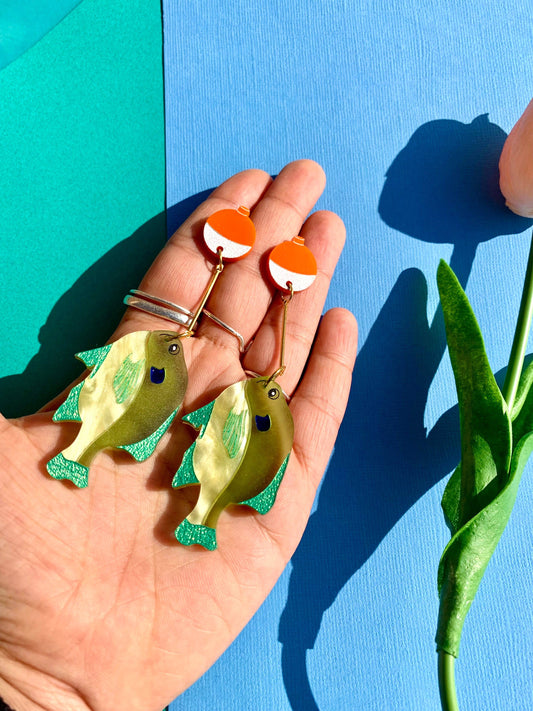 "If Looks Could Gill" Acrylic Statement Earrings Quirks!