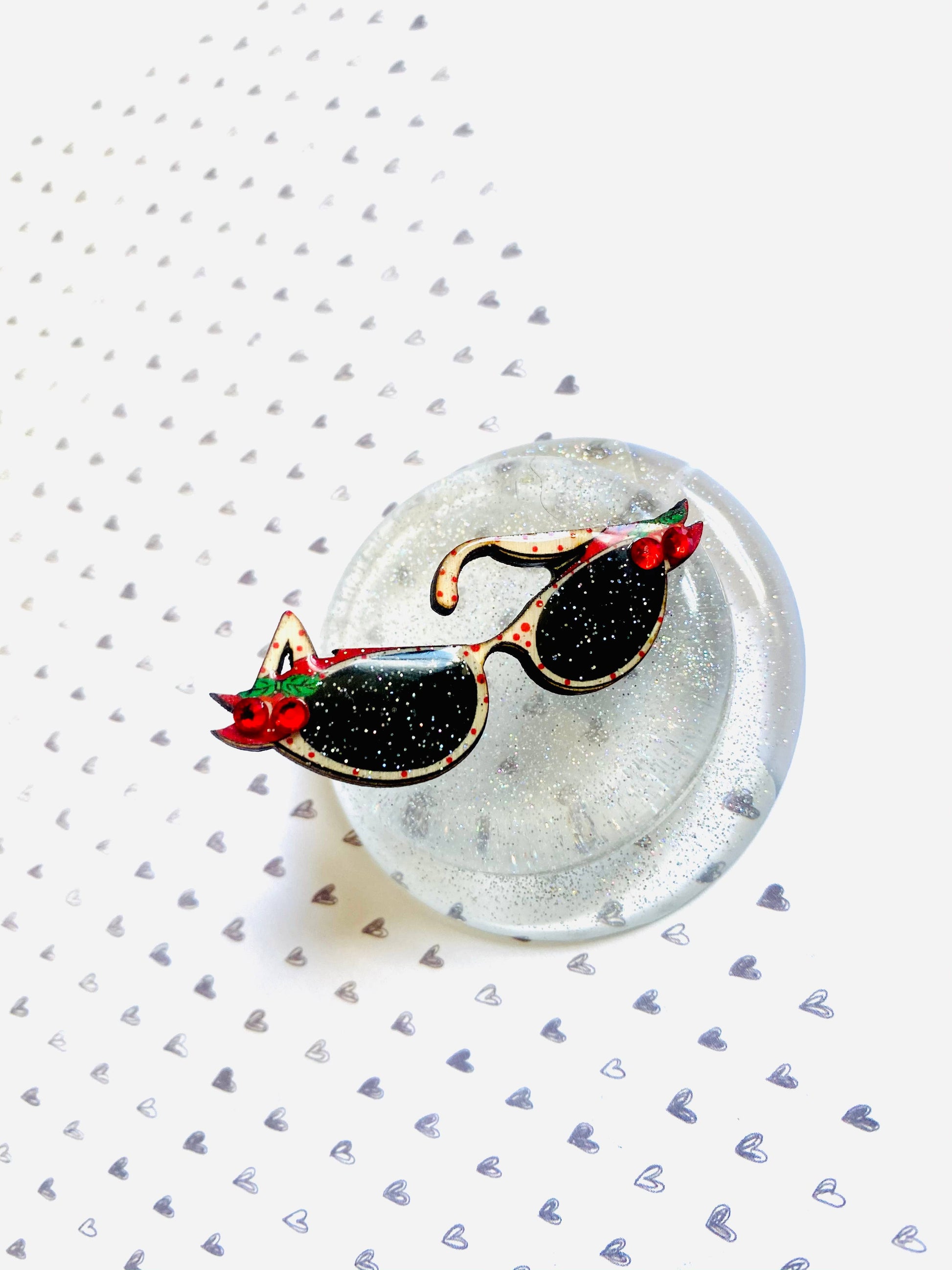 Retro 50s Sunglasses Pin by Rosie Rose Parker Quirks!