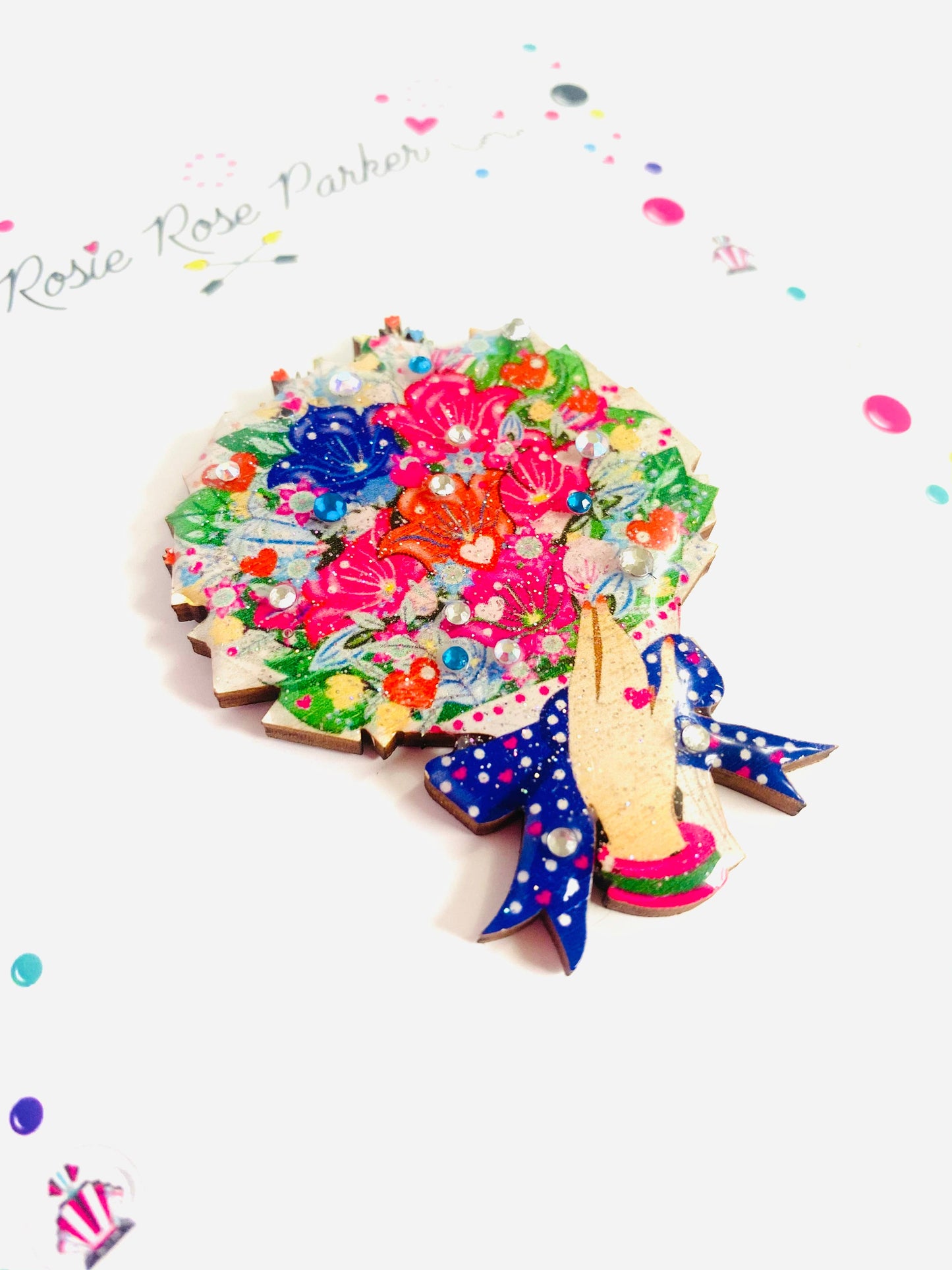 Bouquet of Flowers Brooch by Rosie Rose Parker Quirks!