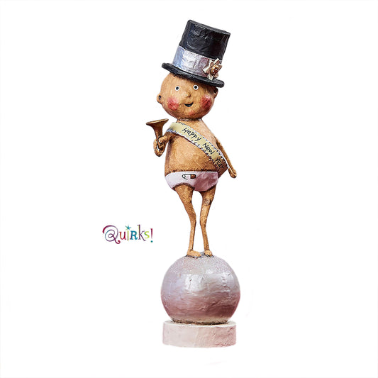 UNBOXED Baby New Year Figurine by Lori Mitchell RETIRED Quirks!