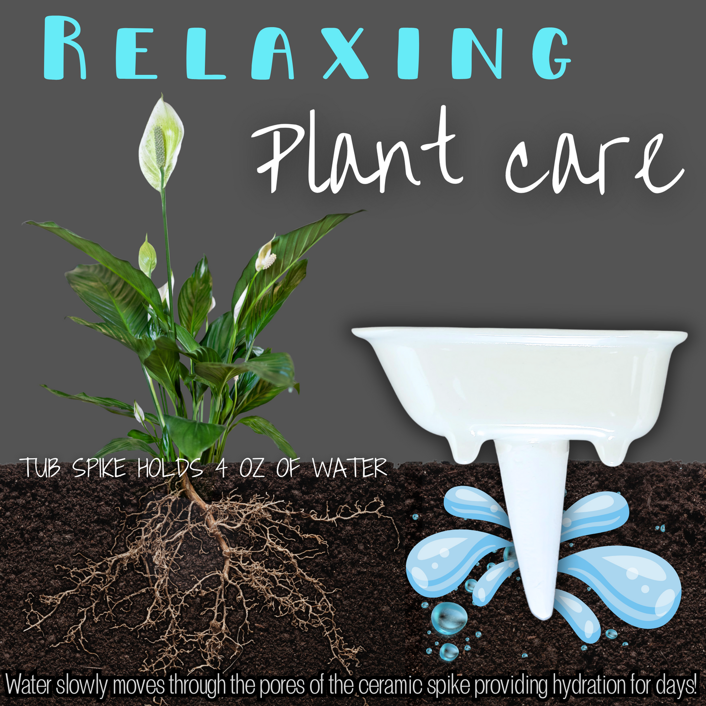 Bathtub Watering Spike Mountain Mudworks