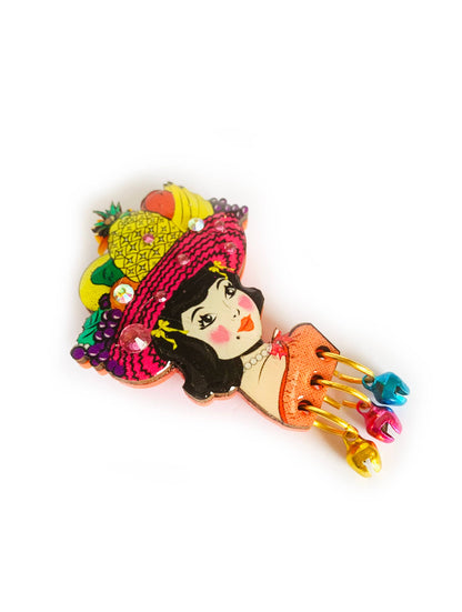 Miss Tutty Fruity Brooch by Rosie Rose Parker
