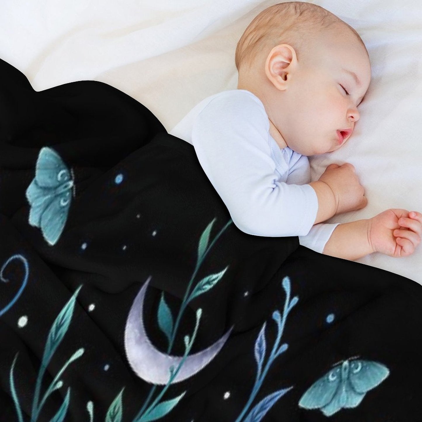 Phase & Grow - Teal Throw Blanket