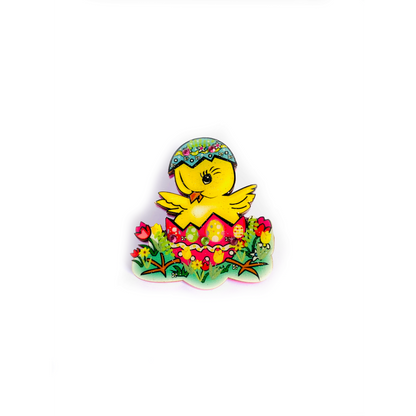 Benny the Easter Chick Brooch by Rosie Rose Parker