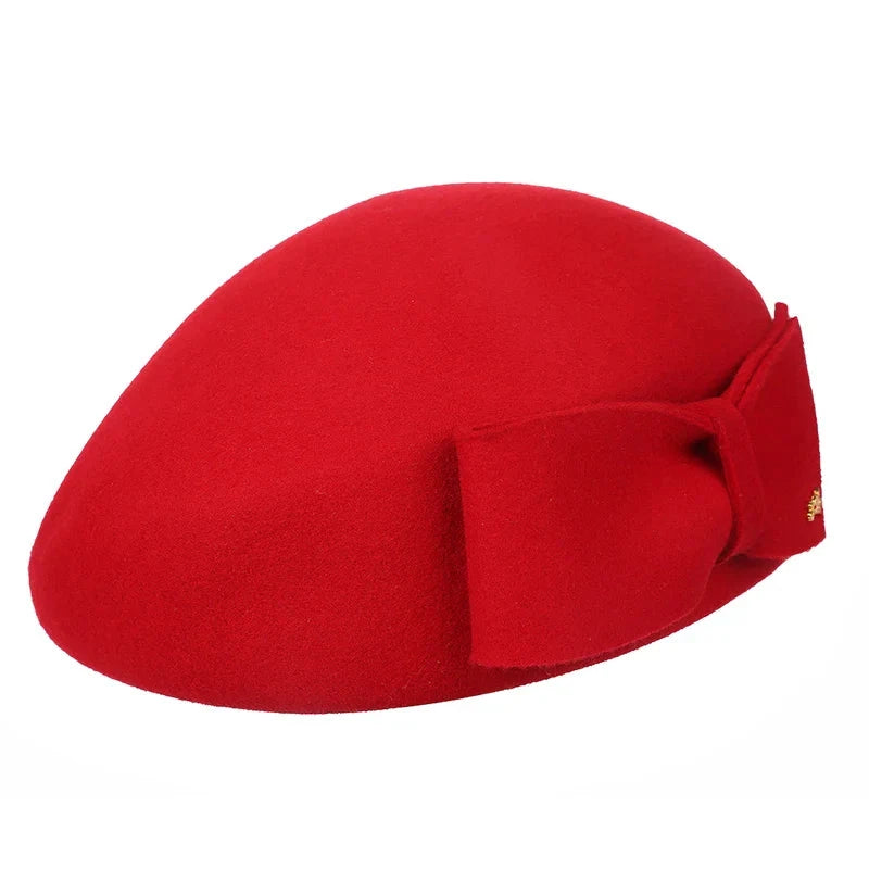 The Head-Turner Structured Beret by Lipstick & Chrome -RED Quirks!
