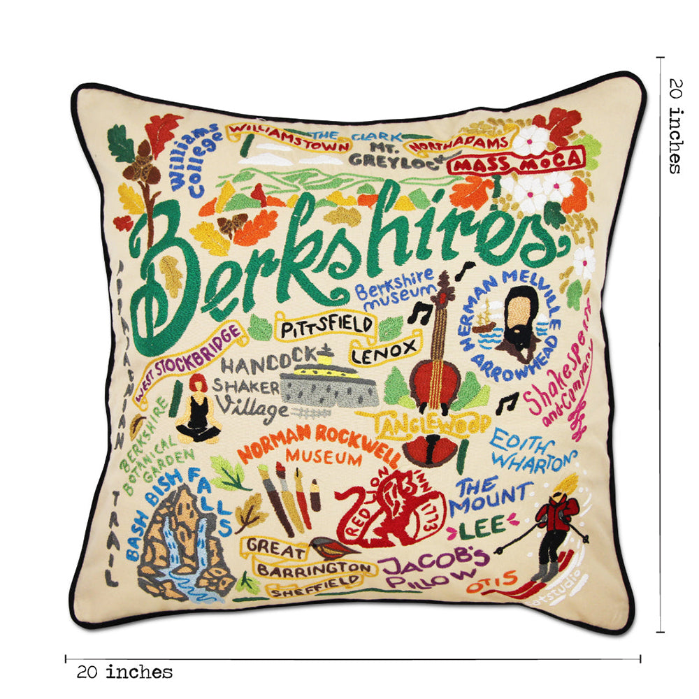 Berkshires Hand-Embroidered Pillow Quirks!