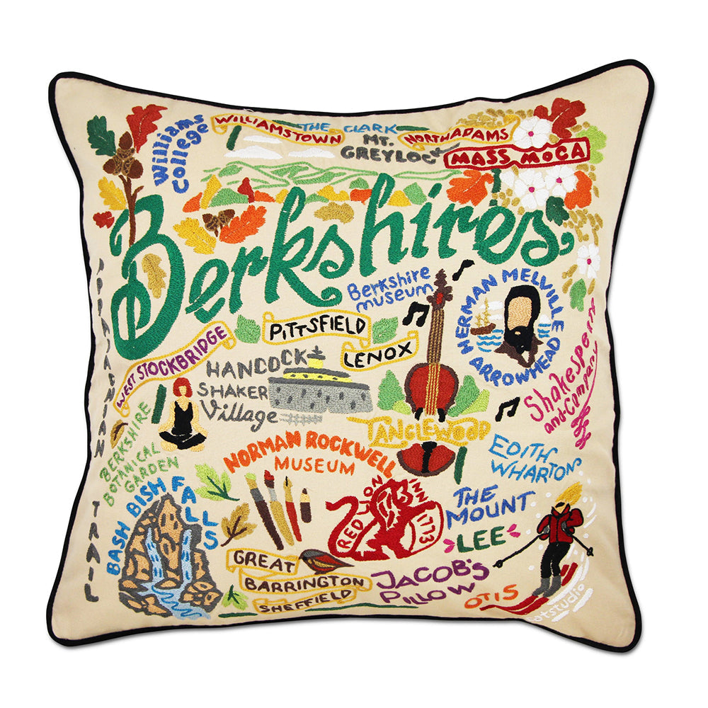 Berkshires Hand-Embroidered Pillow Quirks!