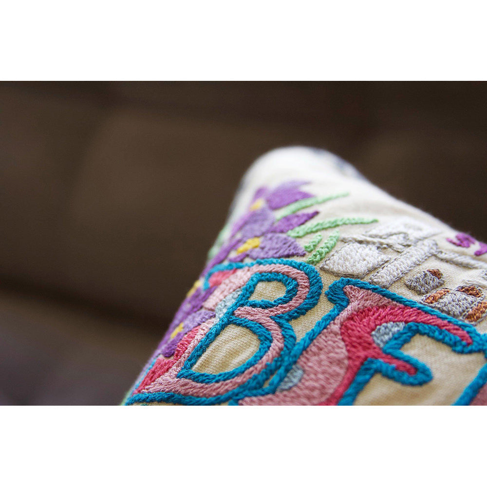 Bermuda Hand-Embroidered Pillow Quirks!