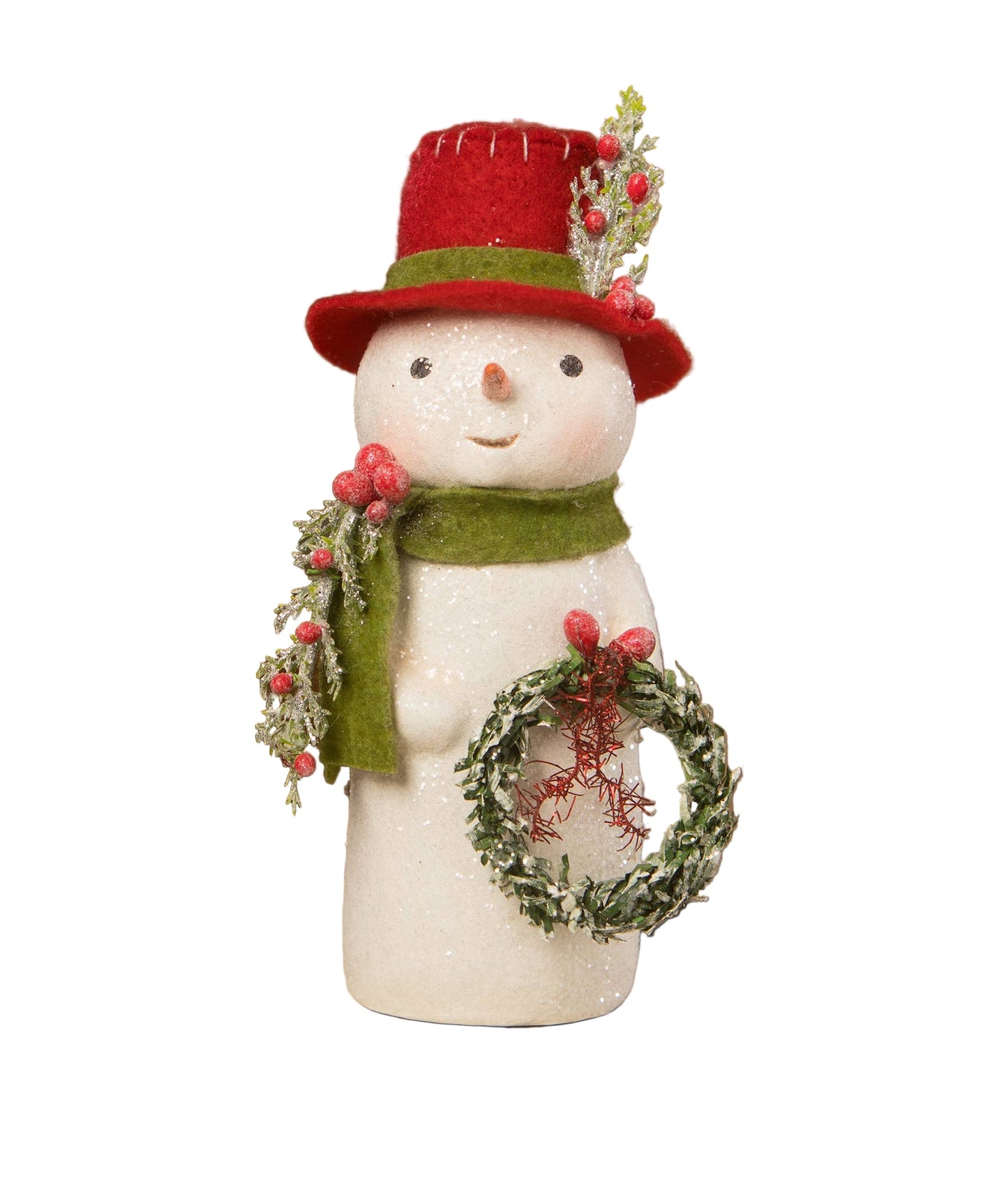 Snowman with Wreath by Bethany Lowe