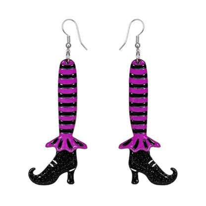 Bewitching Booties Earrings in PURPLE by Lipstick & Chrome