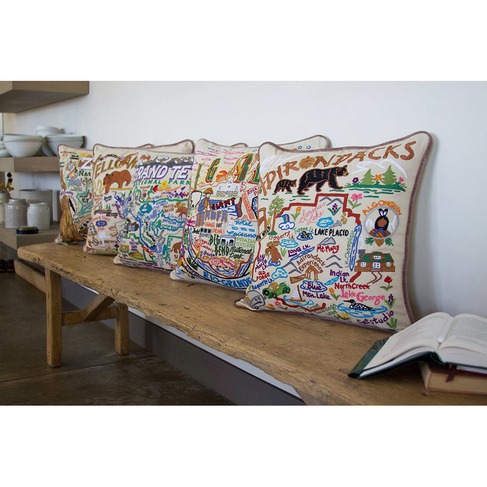Big Bend Hand-Embroidered Pillow Quirks!
