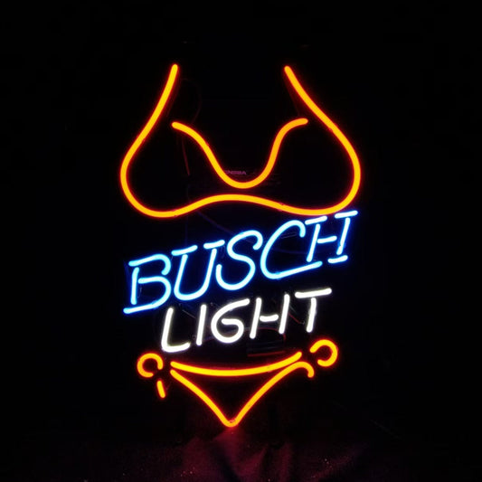 Red Bikini Set Busch Light Neon Signs Light Neon Signs Land