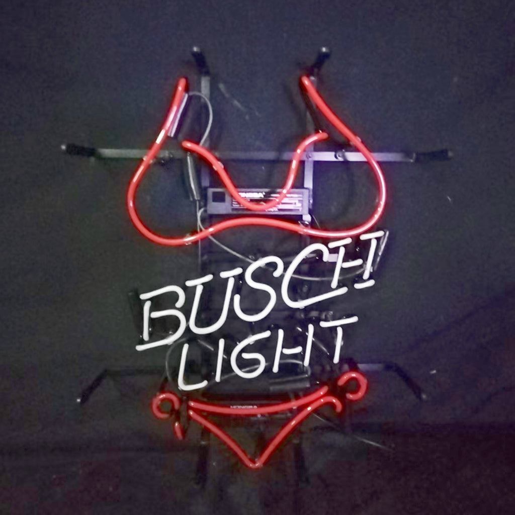 Red Bikini Set Busch Light Neon Signs Light Neon Signs Land