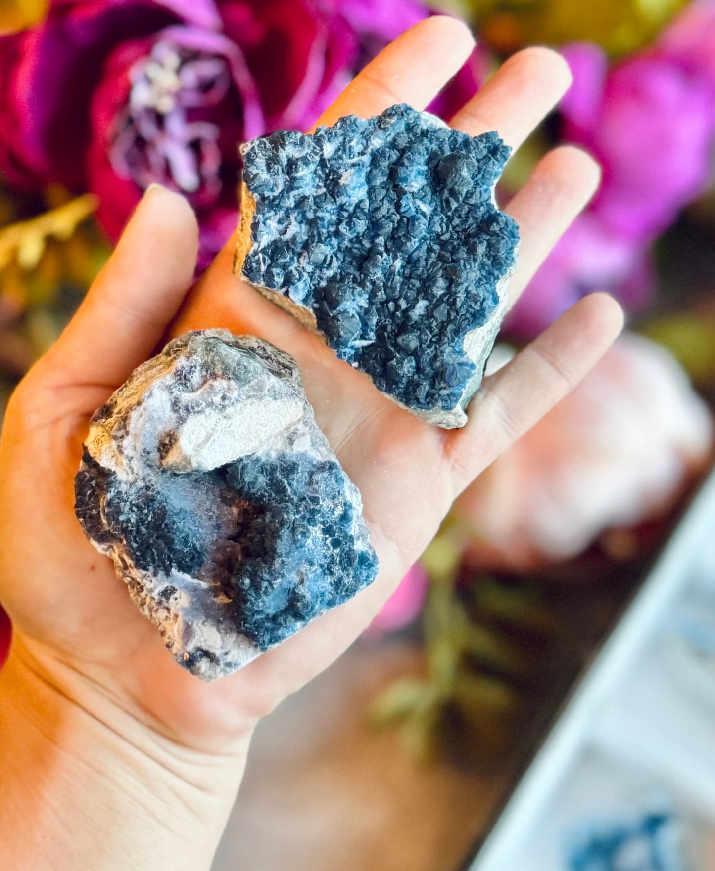 Blueberry Fluorite Specimens from Inner Mongolia, Blue Fluorite