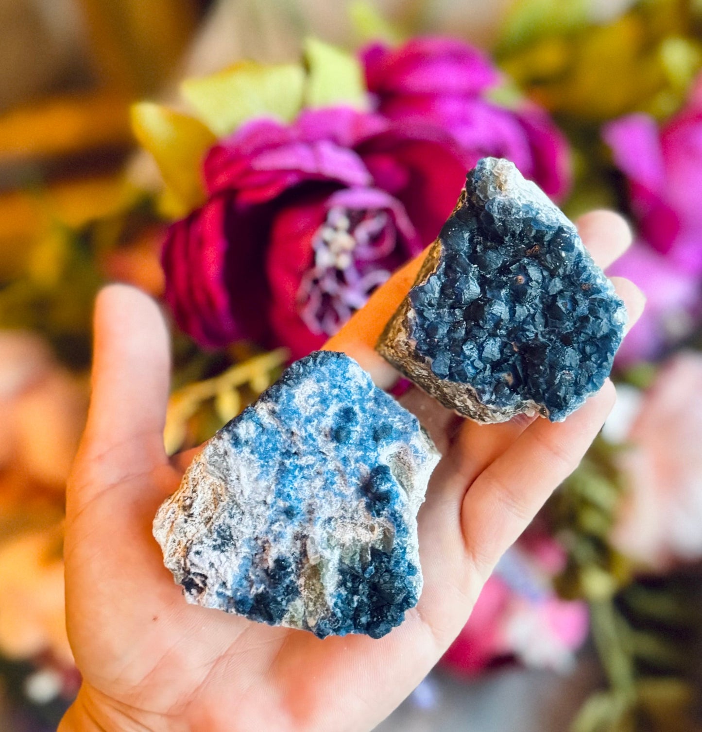 Blueberry Fluorite Specimens from Inner Mongolia, Blue Fluorite