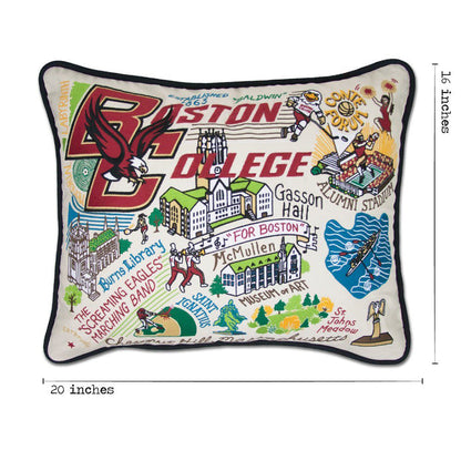 Boston College Collegiate Hand-Embroidered Pillow Quirks!