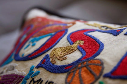Boston Hand-Embroidered Pillow Quirks!
