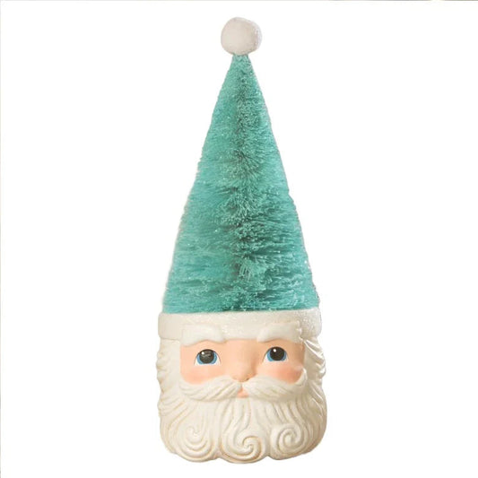Bottle Brush Santa Blue Figure by Bethany Lowe Designs -11" Quirks!