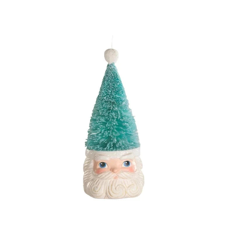 Bottle Brush Santa Blue Ornament by Bethany Lowe Designs Quirks!