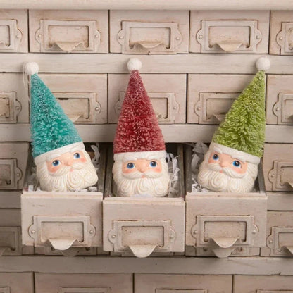 Bottle Brush Santa Red Ornament by Bethany Lowe Designs Quirks!