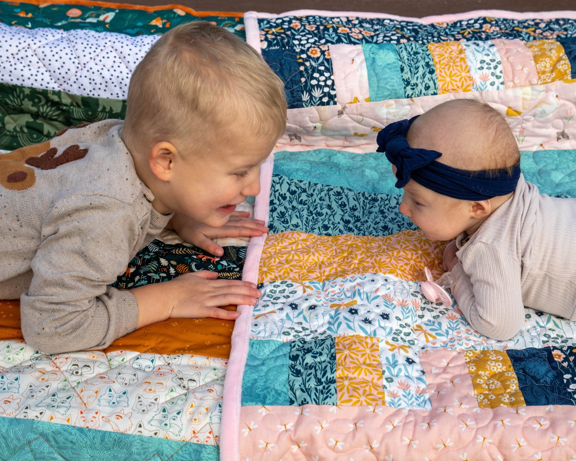 Bricks and Beams Quilt Kit - Timberline - Creative Freedom Collective