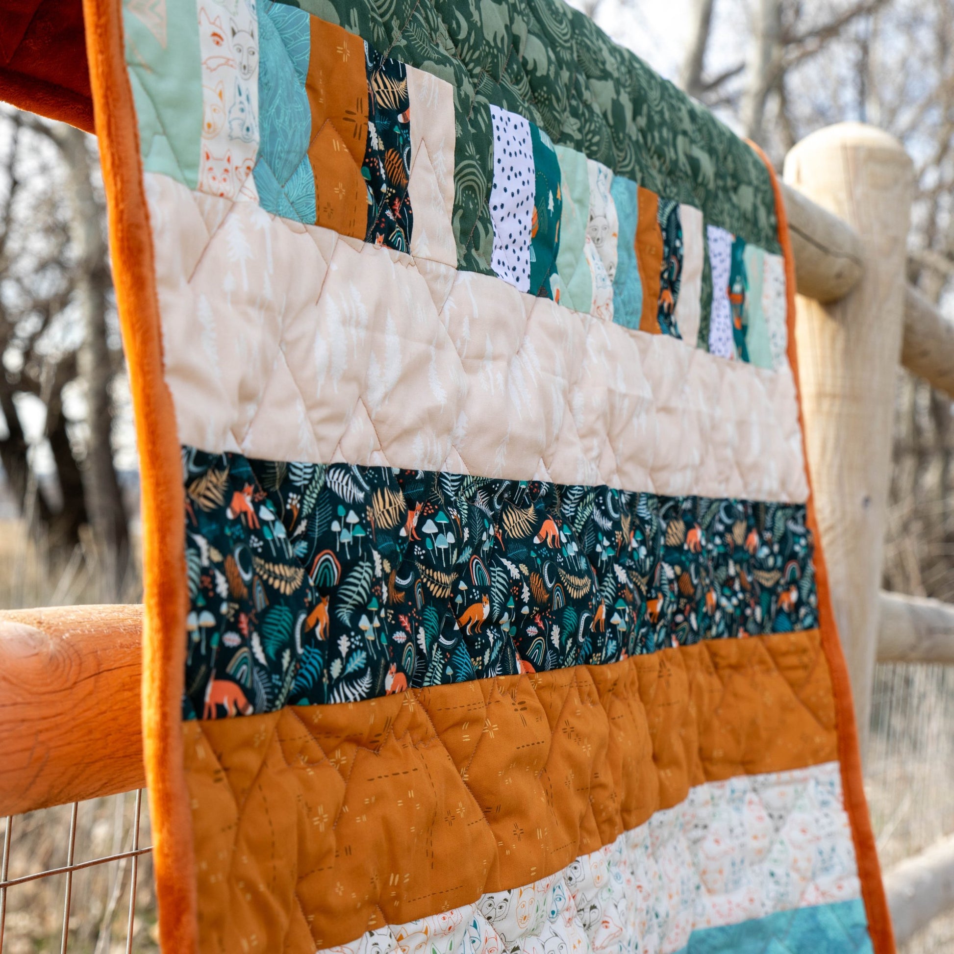 Bricks and Beams Quilt Kit - Timberline - Creative Freedom Collective