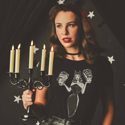 Mind Your Head Fitted Tee in Black - SMALL Quirks!