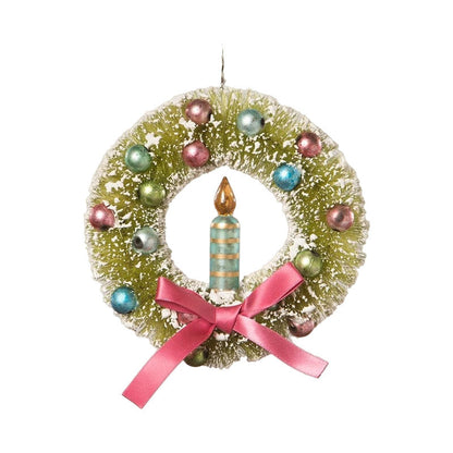 Brights Candle in Wreath Ornament by Bethany Lowe Designs Quirks!