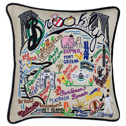 Brooklyn Hand-Embroidered Pillow Quirks!