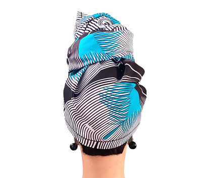 Brown/Turquoise Head-Wrap