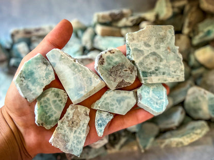 Bulk Rough Larimar Slabs